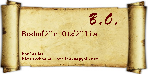Bodnár Otília névjegykártya