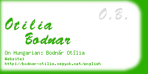otilia bodnar business card