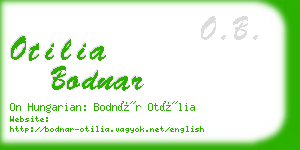 otilia bodnar business card